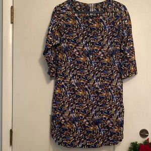 Multicolor Abstract Print Dress - Vivante by VSA - Size Medium